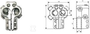 Zacisk transformatora  TOGA 1/M30x2 (BK - 1115-811-130-350/004